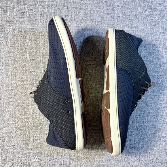 OluKai Nohea Moku Men’s Blue/Charcoal Lightweight Mesh No Tie Sz 10.5 🧡 - Picture 6 of 11